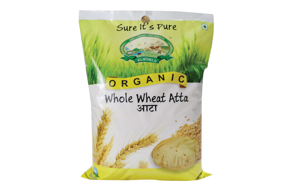 Elworld Organic Whole Wheat Atta    Pack  5 kilogram